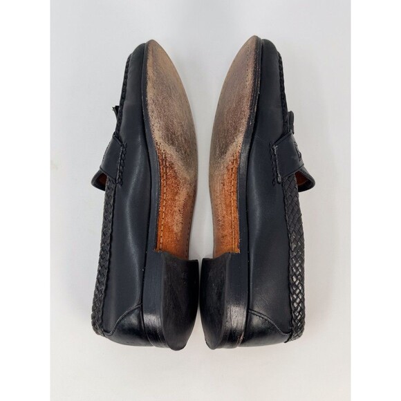 Allen Edmonds Mens Shoes Black Maxfield Leather Slip On Penny Loafer US 10.5 B main image 12